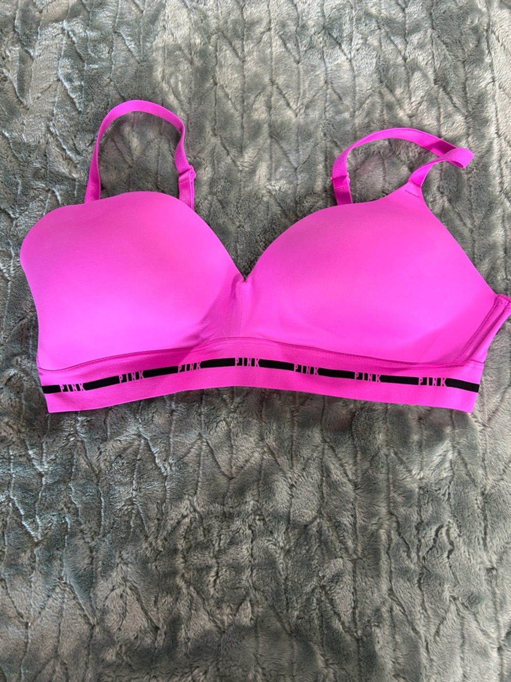 PINK Victoria's Secret Wireless Molded Bra - Bright Pink